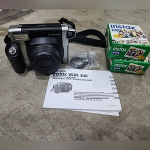 Fujifilm Instax Wide 300 Camera - Black and Silver